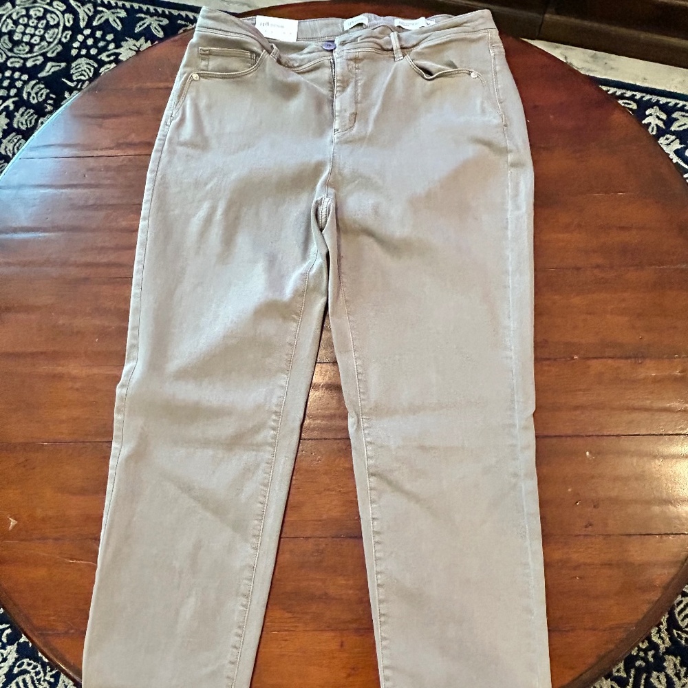 NEW Sage Colored J.JILL Slim Ankle Jeans NWT Size 16